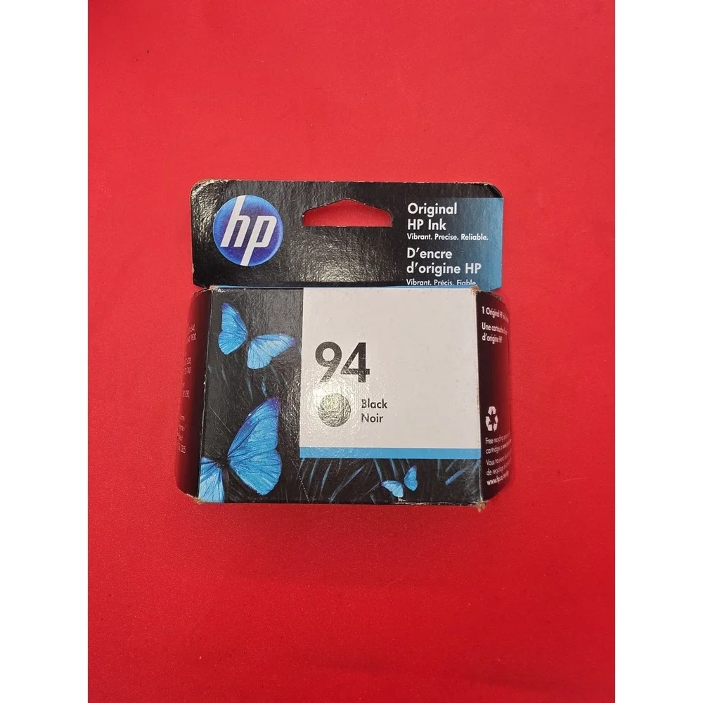 Genuine HP 94 Black C8765WN Ink Cartridge Deskjet Officejet New Best By 7/2021